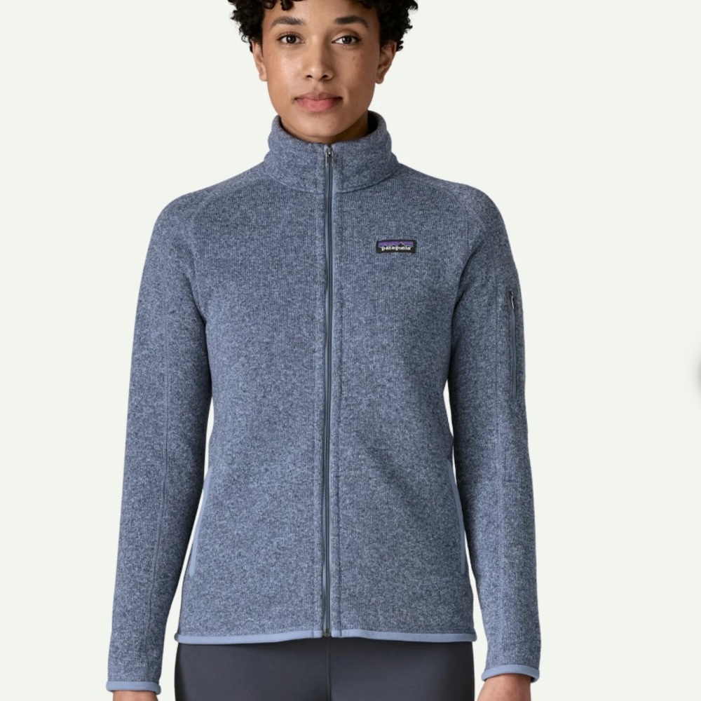 Patagonia Women’s Better Sweater Fleece Blue Full Zip Jacket Size Medium